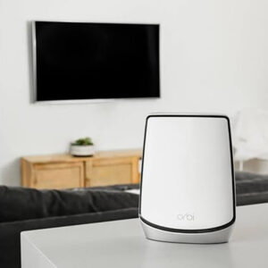 NETGEAR Orbi Whole Home Tri-Band Mesh WiFi 6 System (RBK852) – Router With 1 Satellite Extender
