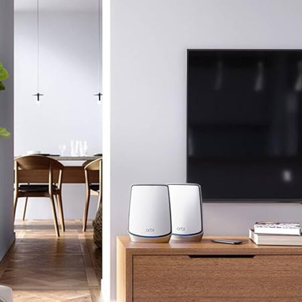 NETGEAR Orbi Whole Home Tri-Band Mesh WiFi 6 System (RBK852) – Router With 1 Satellite Extender - Image 3