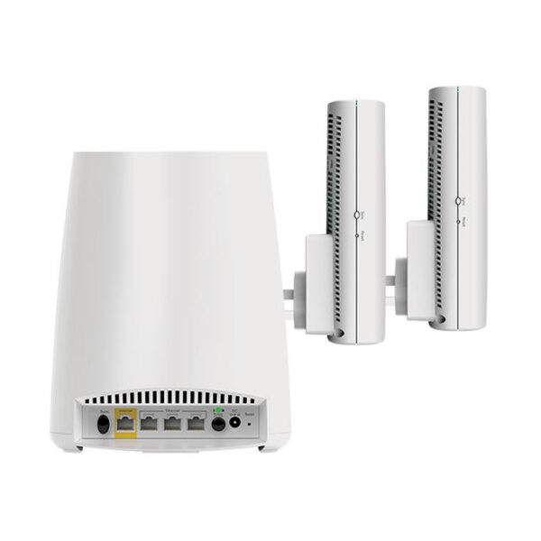 NETGEAR Orbi Tri-Band WiFi System (RBK33) | 3-Pack Includes 1 Router & 2 Wall Plug Satellites - Image 3