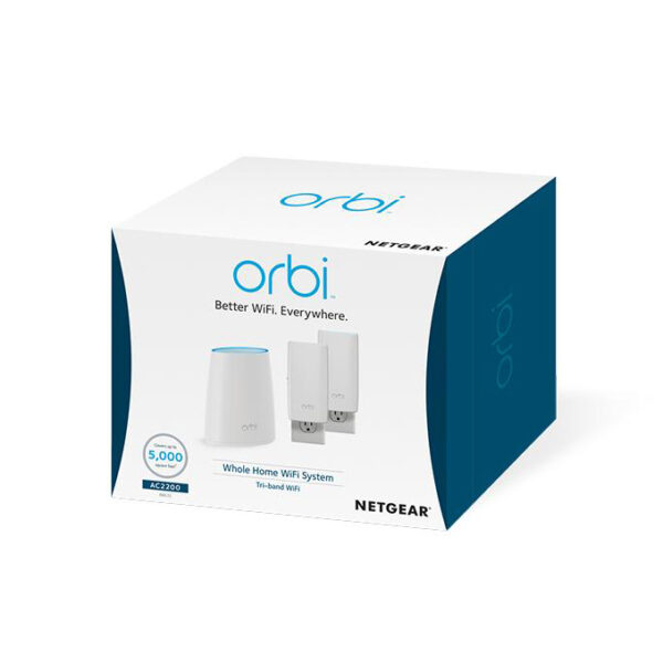 NETGEAR Orbi Tri-Band WiFi System (RBK33) | 3-Pack Includes 1 Router & 2 Wall Plug Satellites - Image 2