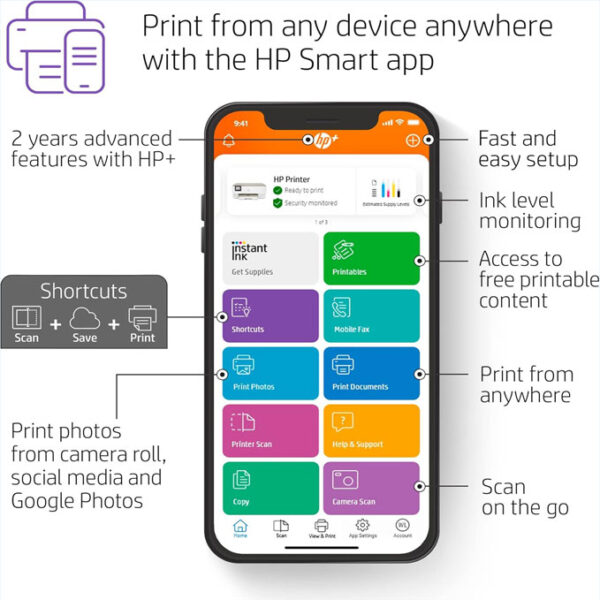 HP ENVY Inspire 7955e Wireless Printer - Image 2