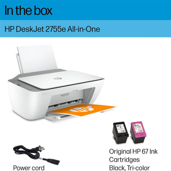 HP DeskJet 2755e Wireless printer - Image 4